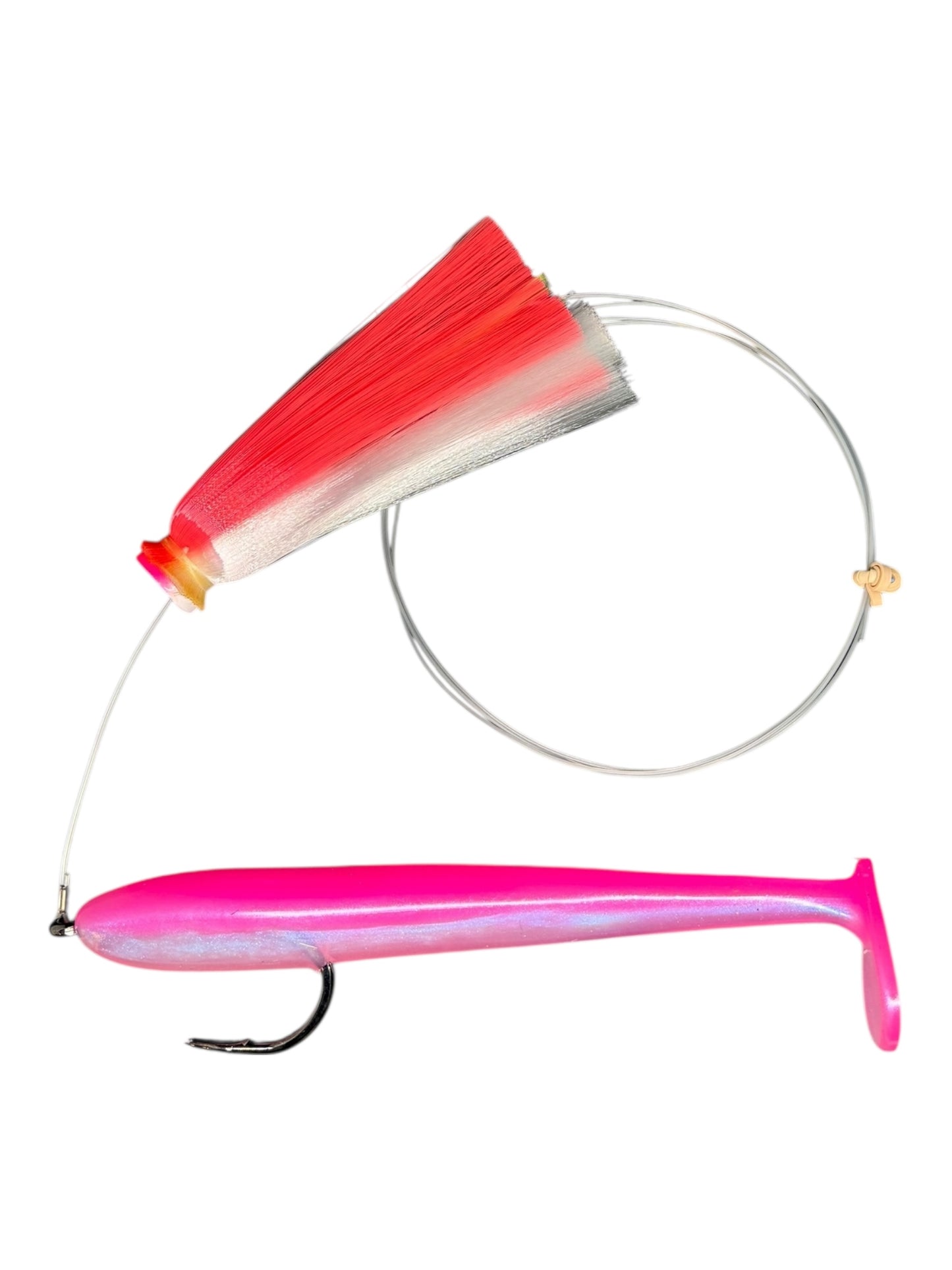 ballyhoo fishing lure Joe Shute Rigged with Magic Ballyhoo